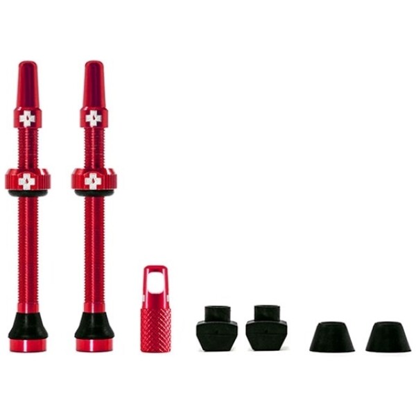 Muc-Off Tubeless Valve Kit 60 mm Red