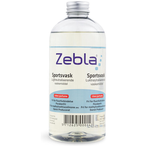 ZEBLA Sports Wash - No Perfume 500 ml